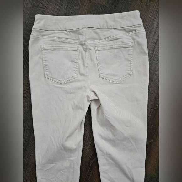 Chico's Jeggings Women’s 30x25.5 Ivory Pull On Ankle Button Detail Skinny GUC - Picture 7 of 7